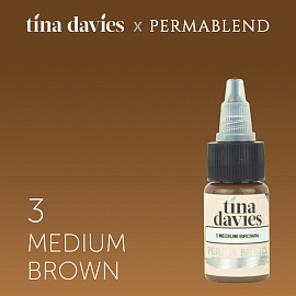  Permablend Tina Davies 'I Love INK' 3 Medium Brown, 15 .